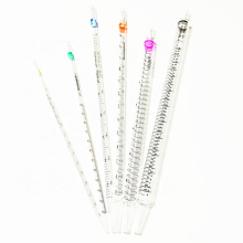 Lab disposable sterilized 1/2//5/10/25/50 ml serological serum pipettes individual packed